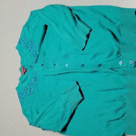 Merona Green Cardigan - Picture 4 of 6